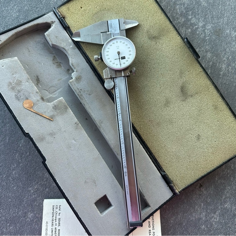 Stainless Steel Dial Caliper in Silver - Precision Measuring Tool